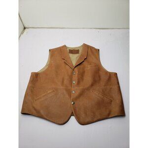Coronado Leather Holster Vest Concealed Carry Buffalo Nickel Snap Men’s Size 54T